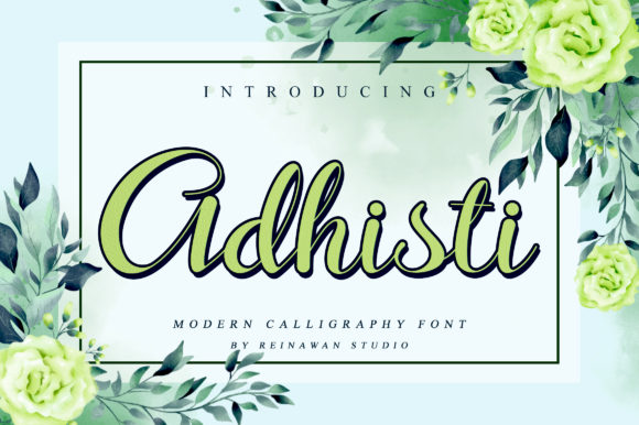 Adhisti: A Script Font for Modern Web and Brand Design