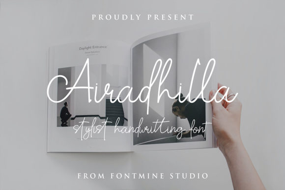 Airadhilla Font: A Handwritten Typeface for Memorable Branding
