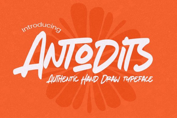 Antodits: A Handwritten Typeface for Editorial Elegance