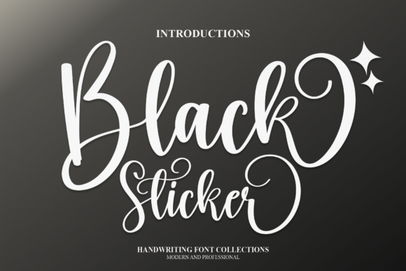 Black Sticker Font: A Polished Touch for Small Business Branding