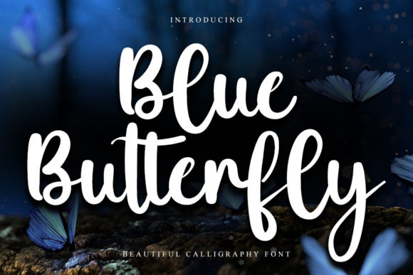 Blue Butterfly Typeface: Elevate Your Handmade Brand
