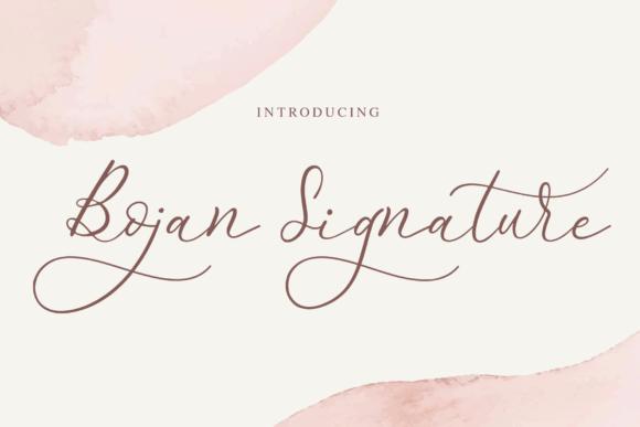 Bojan Signature: The Handwritten Typeface for Scroll-Stopping Design