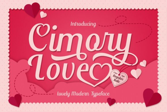 Cimory Love: A Script Font for Romantic Editorial Design
