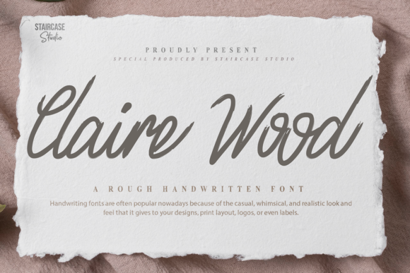 Claire Wood: A Handwritten Font for Editorial Expression