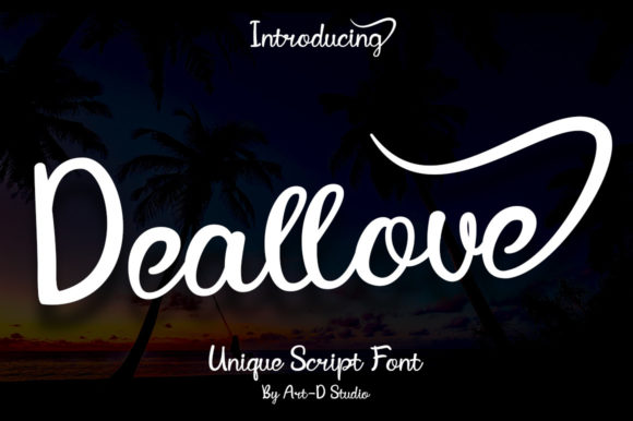 Deallove: A Handwritten Typeface for Editorial Elegance