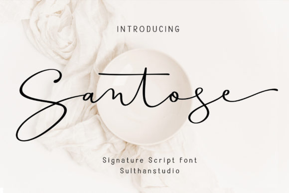 Elevating Brand Materials with the Santose Script Font