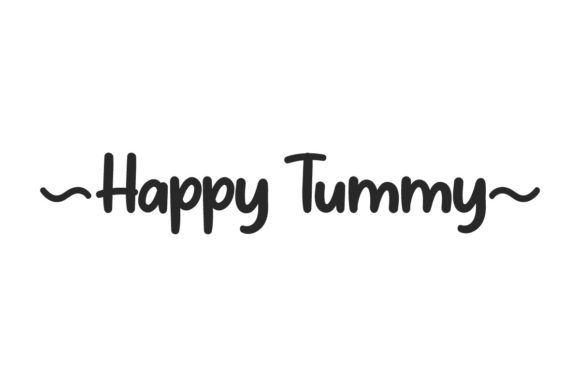 Happy Tummy: A Handwritten Font for Playful Editorial Design