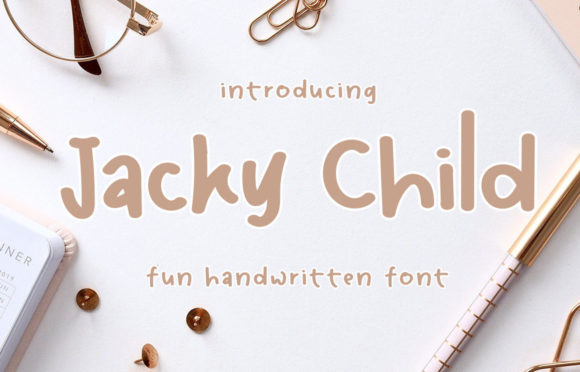Jacky Child: A Sweet Script Font for Editorial Design