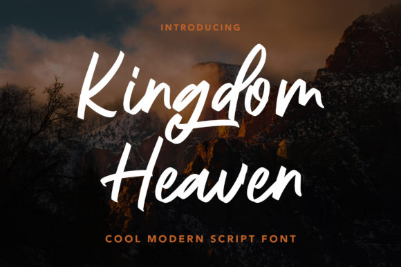 Kingdom Heaven: The Modern Script Font for Scroll-Stopping Visuals