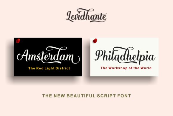 Levidhante Font Review: A Luxurious Script for Editorial Elegance