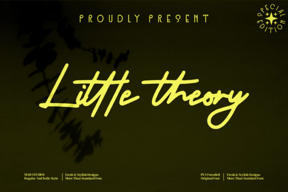 Little Theory: A Script Font for Crafting and Branding
