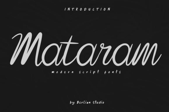 Mataram Font: A Playful Script That Elevates Your Brand
