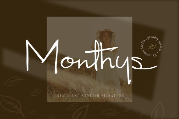 Monthys Font: A Handwritten Typeface for a Professional Brand Identity