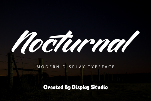 Nocturnal Font: A Modern Handwritten Typeface for Editorial Design