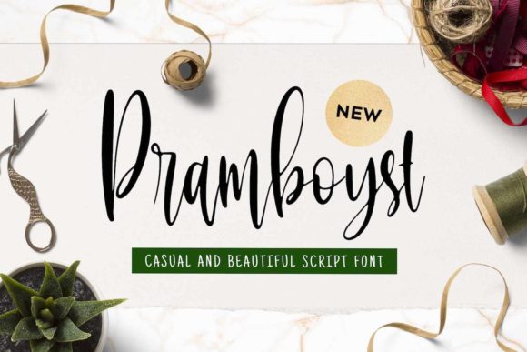Pramboyst: The Delicate Script Font for Handmade Branding