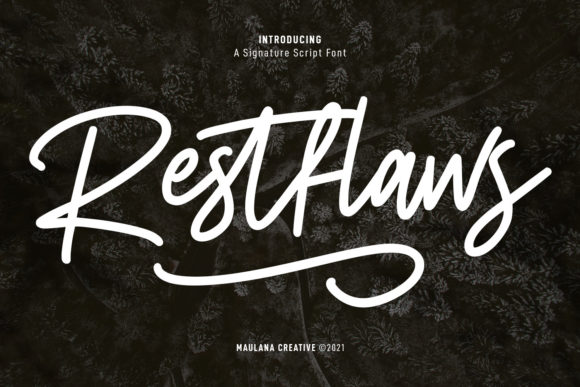Restfaws: A Casual Script Font for Editorial Design