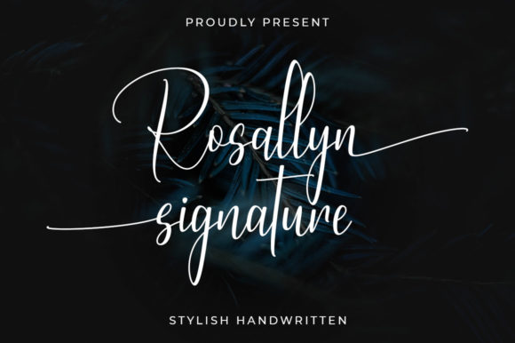 Rosallyn Signature: The Handwritten Typeface for Clearer Campaign Visuals