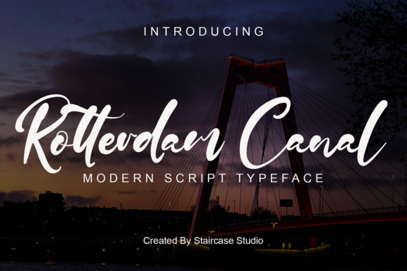 Rotterdam Canal: The Modern Script Typeface for High-Impact Campaigns