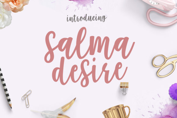 Salma Desire Typeface: A Modern Handwritten Font for Brand Identity