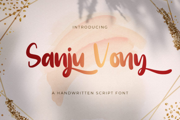 Sanju Vony: A Refined Script Font for Editorial Design
