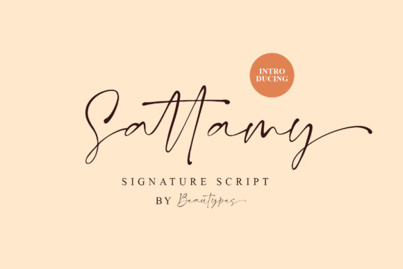 Sattamy Signature: A Handwritten Font for Your Brand's Personality