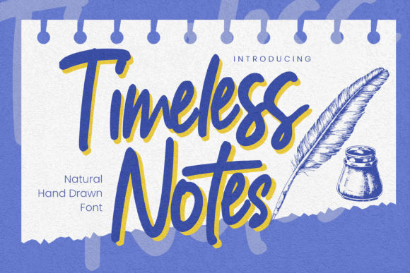 Timeless Notes: A Handwritten Typeface for Authentic Branding