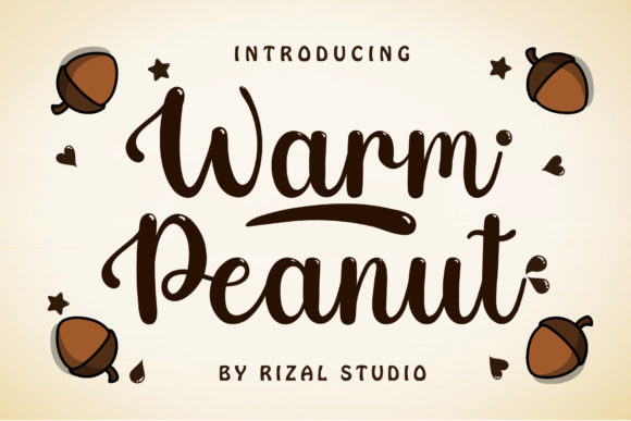 Warm Peanut: A Handwritten Typeface for Personalized Crafts